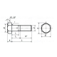 Болт с шестигранной головкой, класс точности В ГОСТ 10602-94 - фото - 1